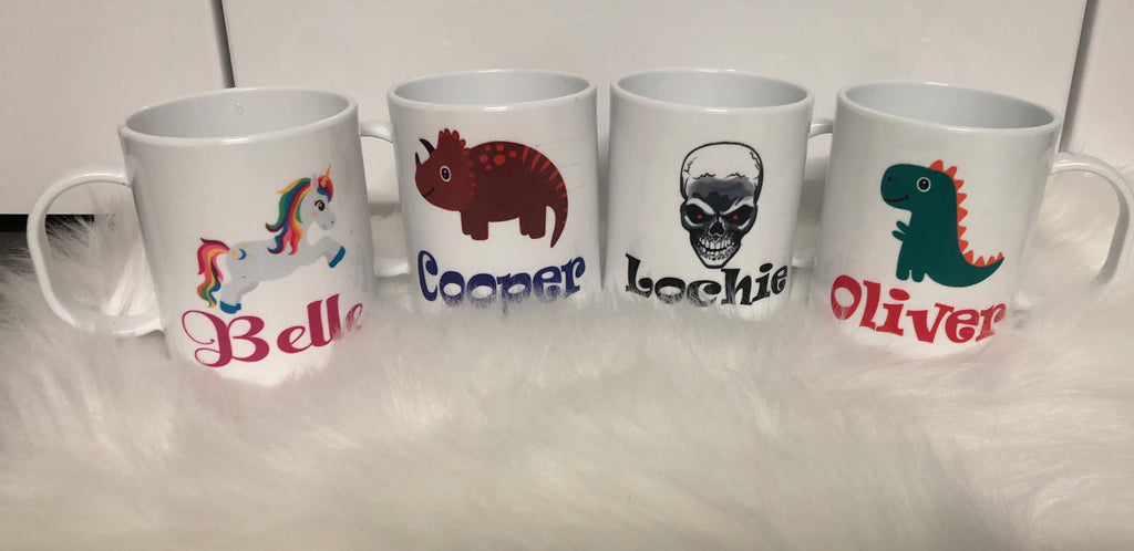 CUSTOM PERSONALISED KIDS POLYMER MUG