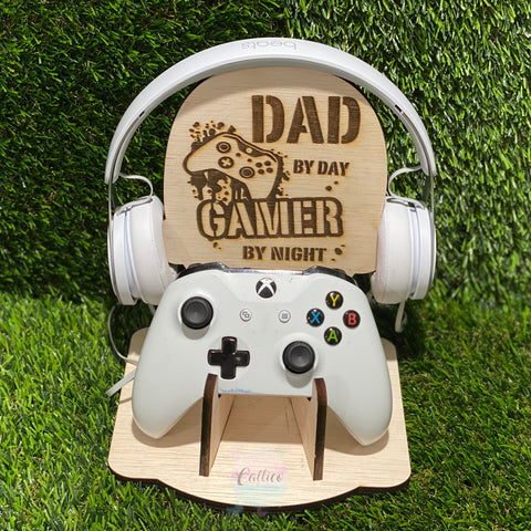 “Dad by Day, Gamer by Night” Gamer Stand