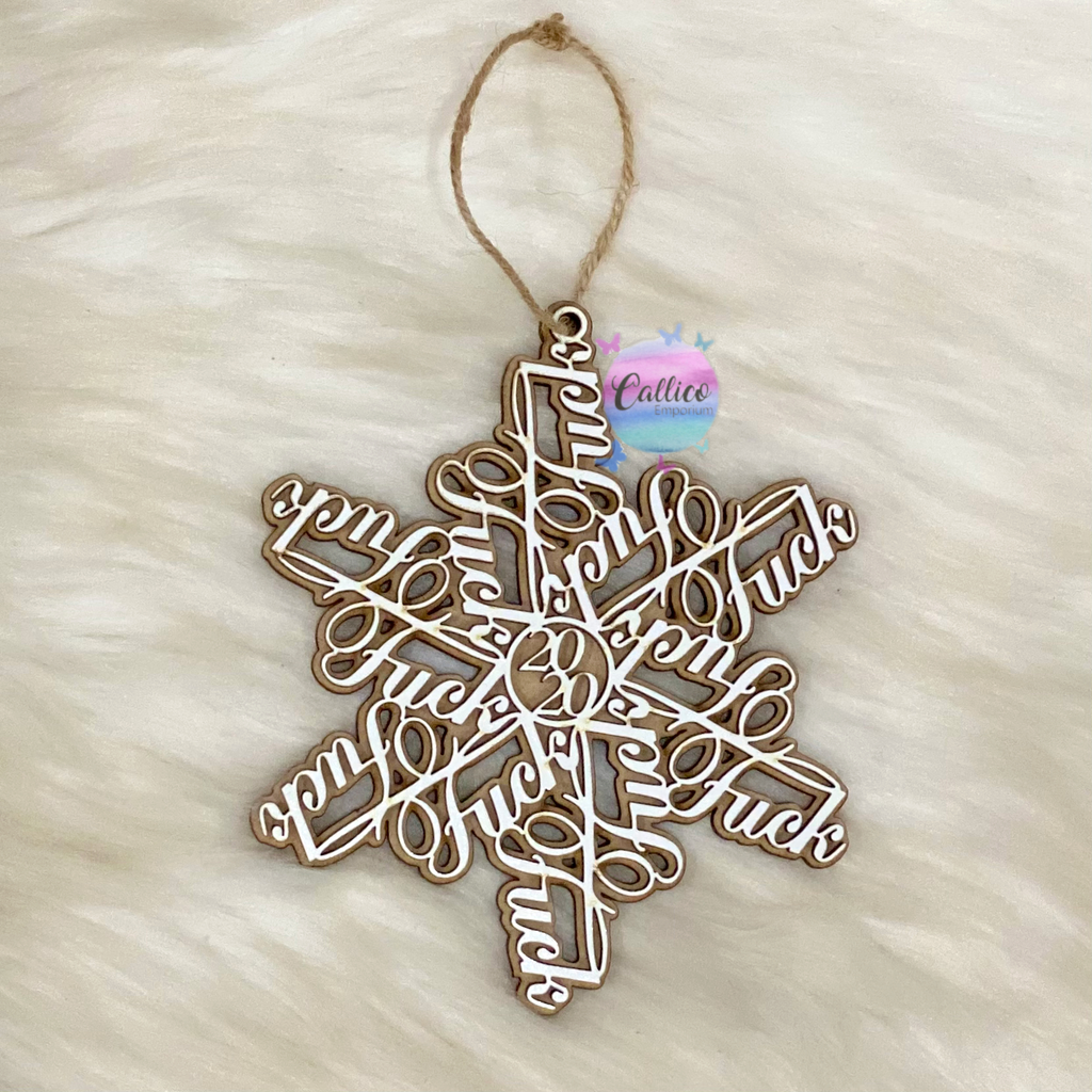 FUCK 2020 3D Wooden Ornament - FuckFlake RONAment