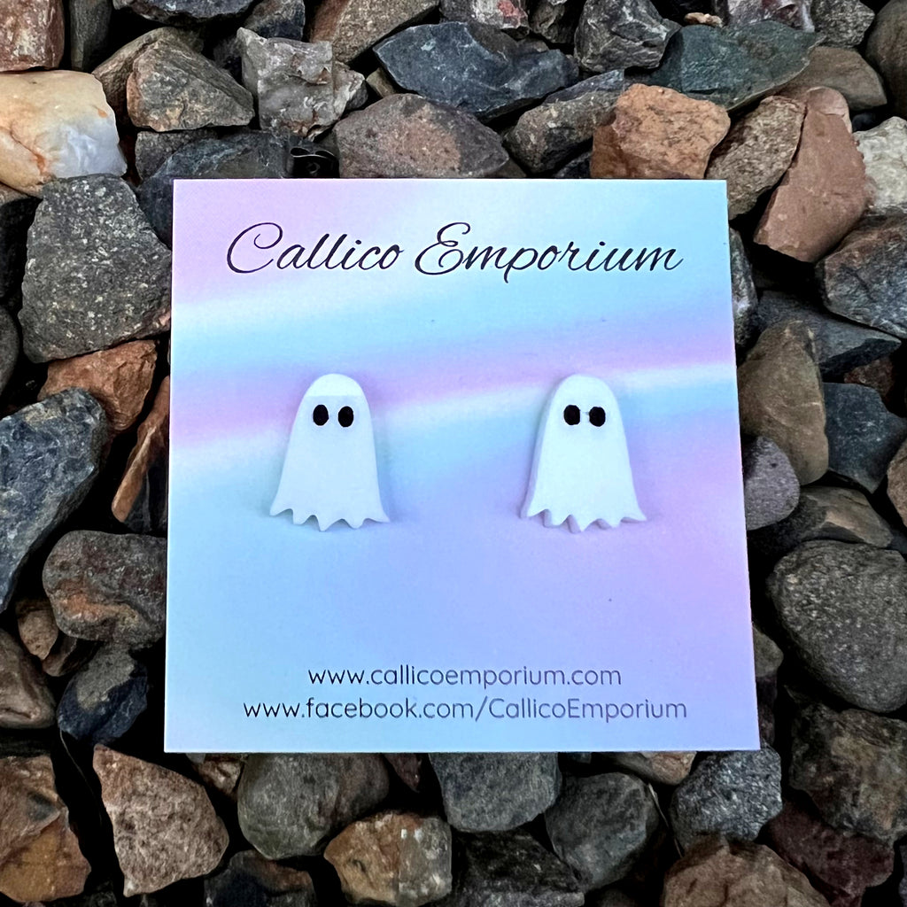 Ghost Halloween Stud Earrings