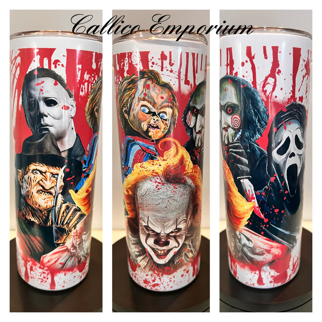 Horror Movie collage 20oz printed Tumbler
