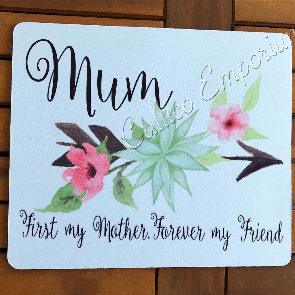 Mum Floral Arrow Mousepad