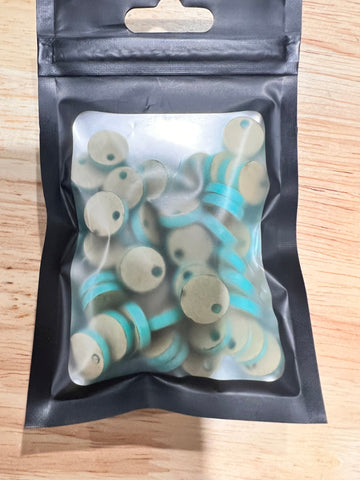 AQUA EARRING TOPPERS - 25 pairs (50 pieces)