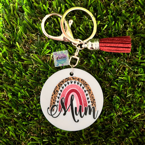 “Mum rainbow” Printed Acrylic Keyring