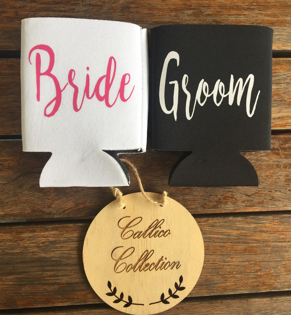 Bride & Groom Stubby Holders