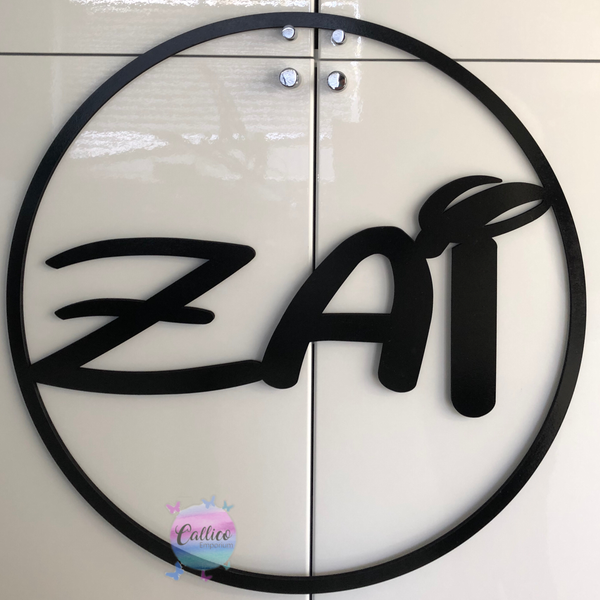 MDF WOODEN NAME HOOP