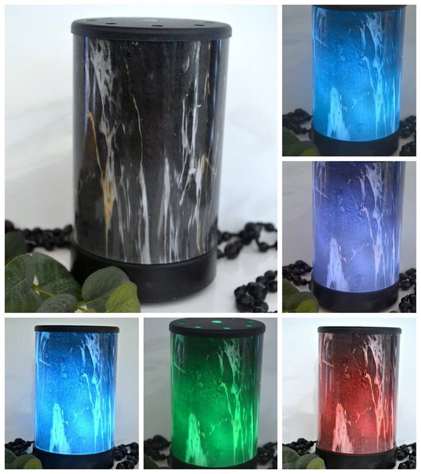 Ultrasonic Marble Look Oil Diffuser Electric Colour Changing