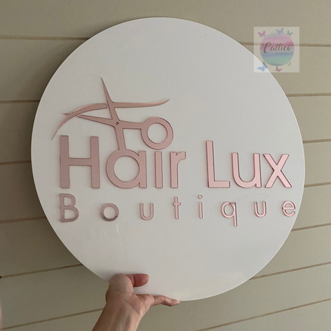 Acrylic Business Logo Sign 30cm