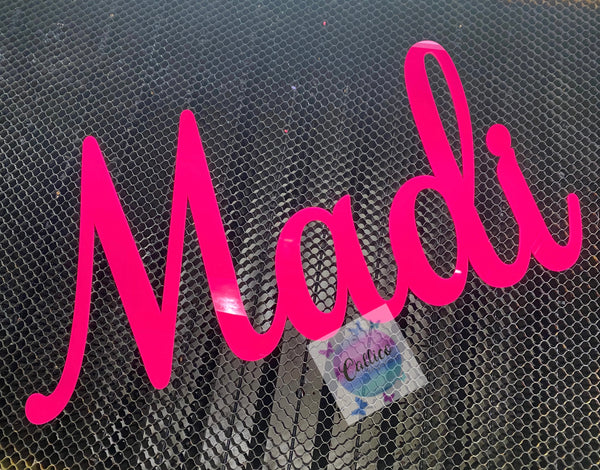 ACRYLIC NAME CUTOUT - 3MM