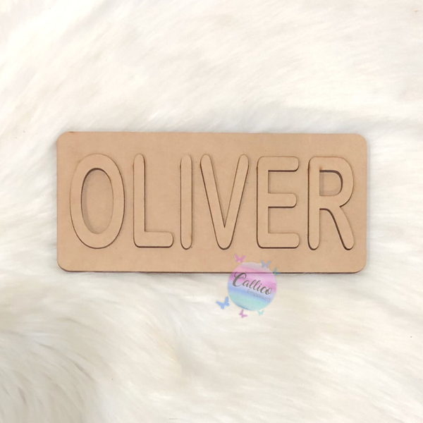 Personalised raw Paint-Yourself Name Puzzle