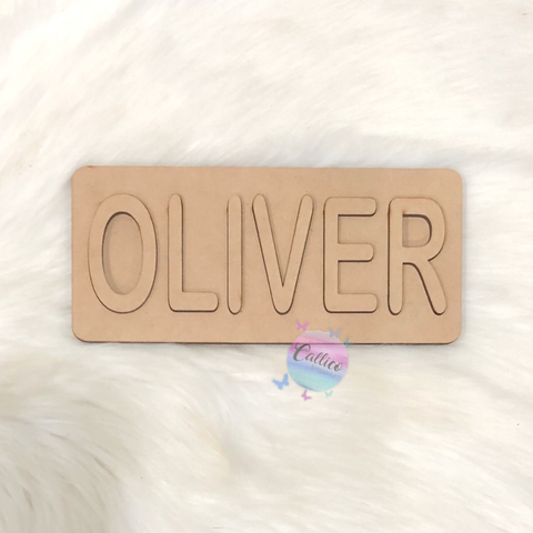 Personalised raw Paint-Yourself Name Puzzle