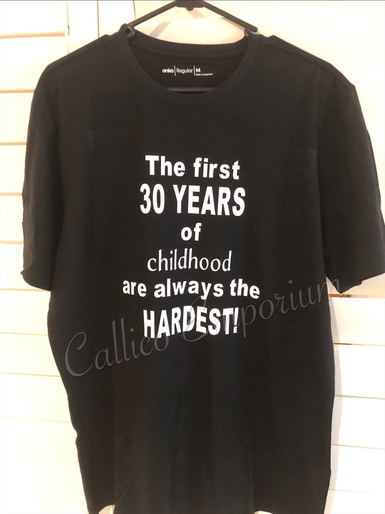 FIRST 30 YEARS MENS TEE
