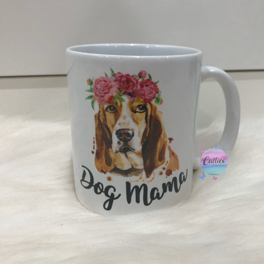 “Dog Mama” Basset Hound Mug