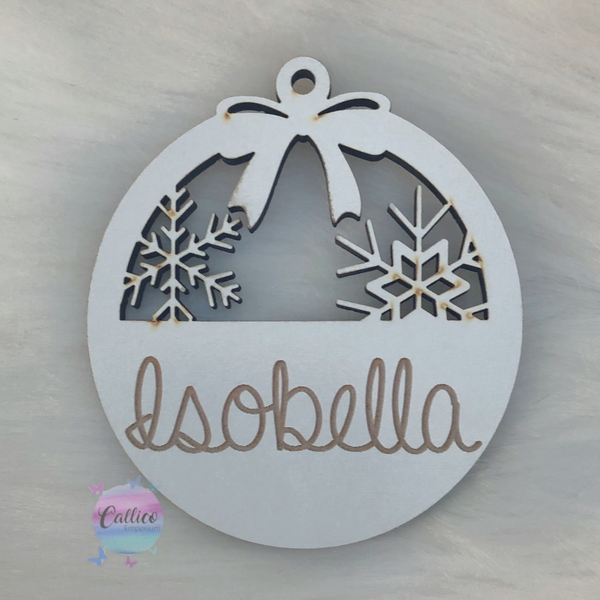 Personalised wooden ornament - any 1 name