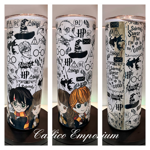 Wizard Friends collage 20oz printed Tumbler