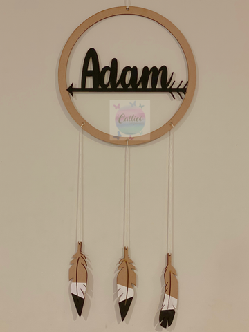 Name Arrow Personalised Dreamcatcher Wall Hanging
