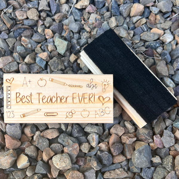 Teachers Personalised Eraser/Duster for Chalkboards/Whiteboards