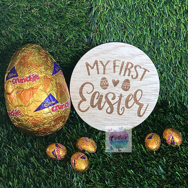 My First Easter wooden milestone plaque