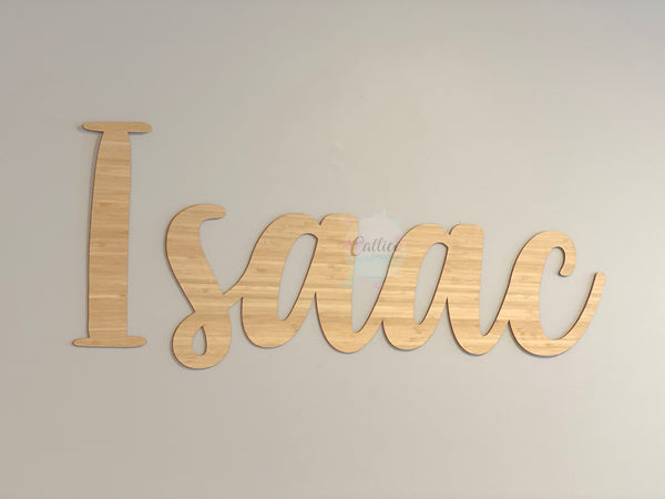 BAMBOO NAME CUTOUT - 3MM