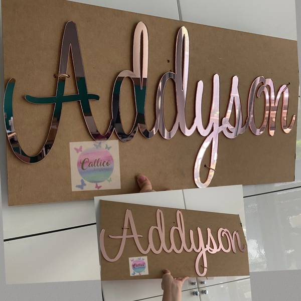 ACRYLIC NAME CUTOUT - 3MM