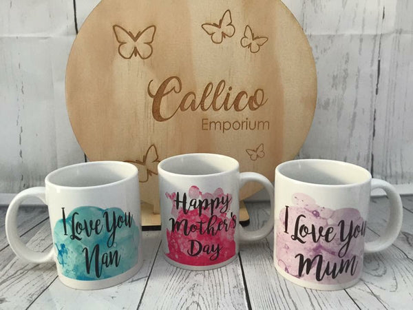 Custom Watercolour Mug - Any text