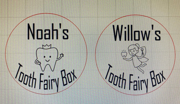 Wooden Engraved Tooth Fairy Box