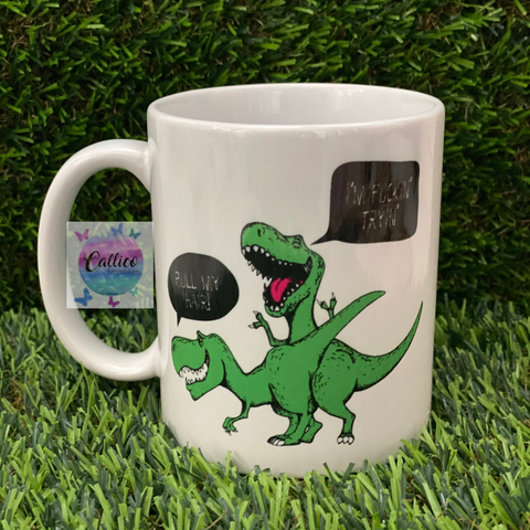 Pull my hair dinosaur Mug