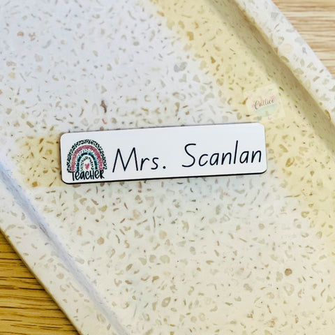 Personalised Teachers Name Badge