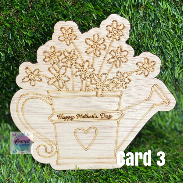 Mother’s Day Wooden Card - DIY Painting Kit - 4 designs to choose from