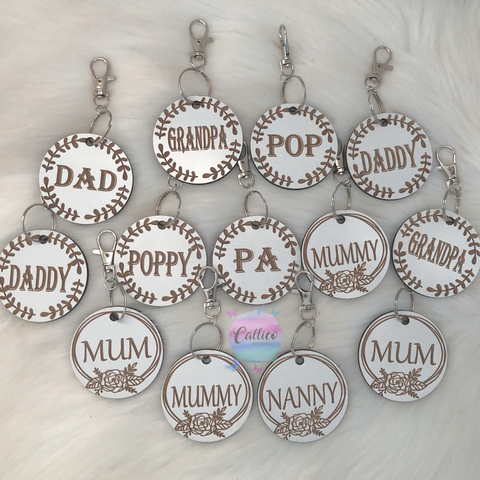 Personalised Engraved Key Ring / Bag Tag - Any Name