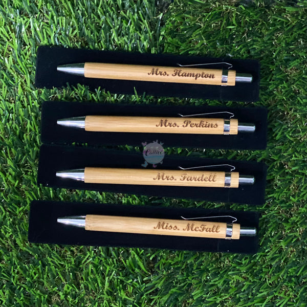 Personalised Engraved Bamboo Pen