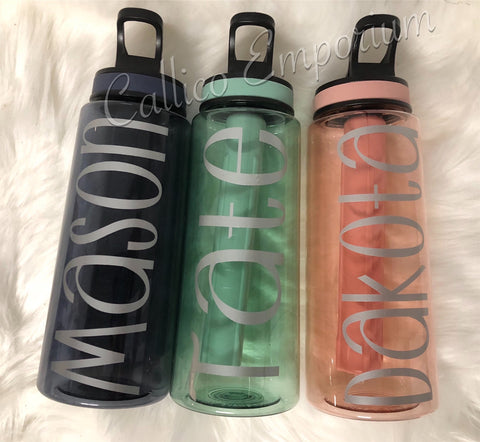 NAME DECAL ONLY FOR DRINK BOTTLES